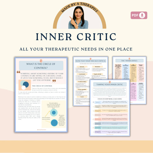 Self-Love Therapy Bundle – 8 Printable Healing Workbooks for Confidence, Inner Peace & Emotional Growth