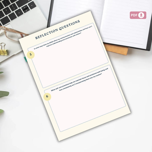 ADHD Workbook for Teens & Adults – Printable Focus, Emotional Regulation & Executive Functioning Toolkit