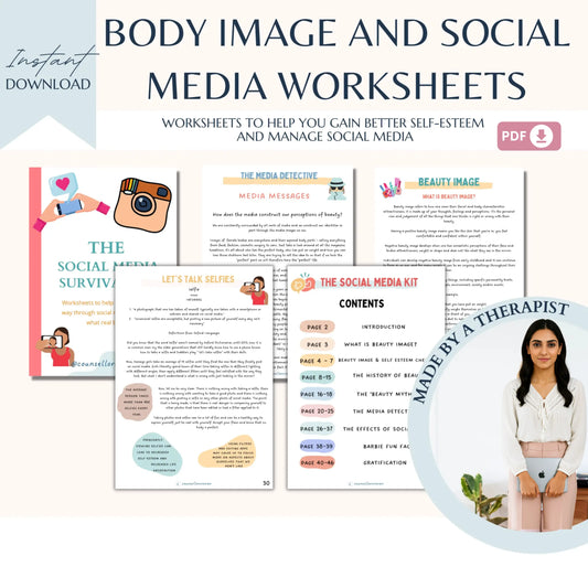 Social Media Survival Kit – Printable Body Image & Confidence Worksheets for Teens