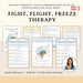 Fight, Flight, Freeze or Fawn Response | Brain Anatomy & Stress Response Workbook