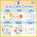 Kids Calming Corner Bundle – Printable Emotional Regulation Toolkit with Affirmation Cards, Therapy Workbooks & Feelings Resources