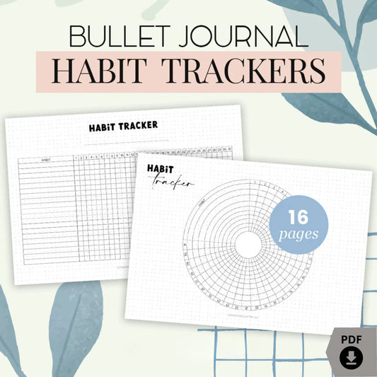 Bullet Journal Habit Tracker – Circle Tracker Printable 🔄✨