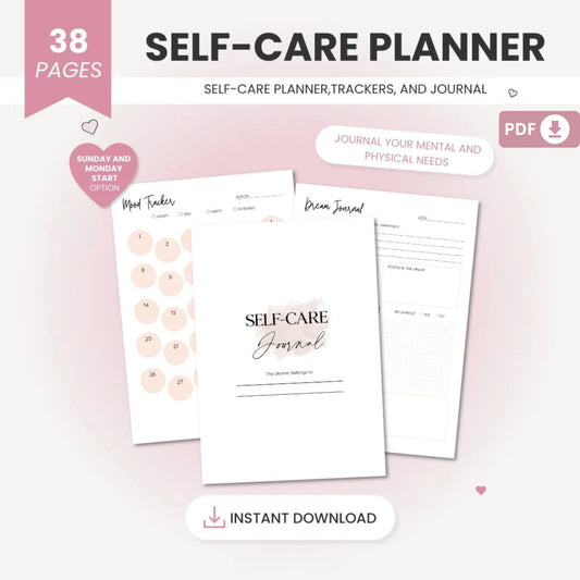 Self-Care Planner Printable – A Journey to Self-Love and Mental Wellness 💖✨