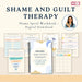 Overcoming Shame Workbook | Healing Shame Spiral | Therapy Worksheets for Self-Worth