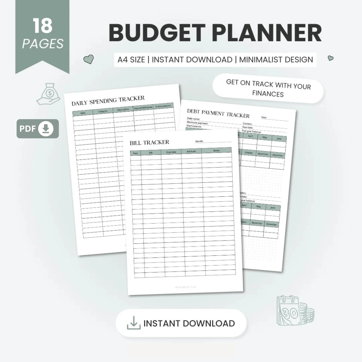 Budget Planner Printable – Take Control of Your Finances 💰✨