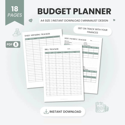 Budget Planner Printable – Take Control of Your Finances 💰✨