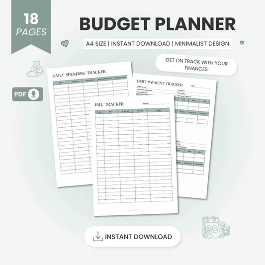Budget Planner Printable – Take Control of Your Finances 💰✨