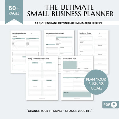 2025 Business Planner Printable Bundle – The Ultimate Tool for Small Business Success 📈✨