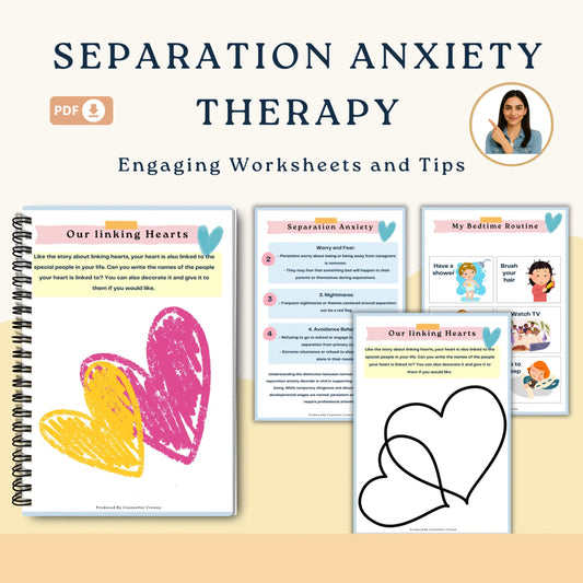 Kids Separation Anxiety Workbook – Calm Kids Connection Printable Toolkit for Confidence & Emotional Support