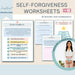 Self-Forgiveness Workbook – Printable Healing Worksheets for Letting Go, Self-Worth & Inner Peace