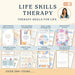 Life Skills Therapy Bundle – Printable Tools for Emotional Growth, Boundaries, Self-Care & Resilience