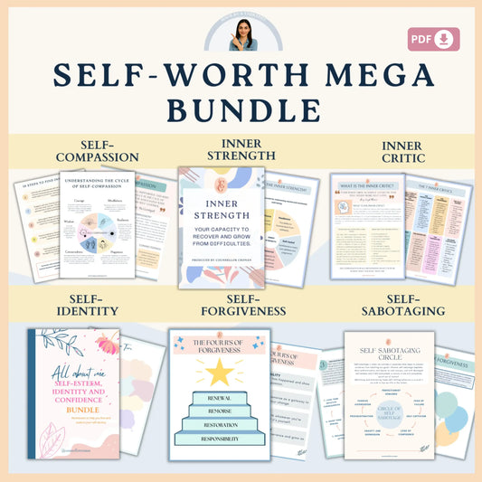 Inner Child Wounds Workbook Bundle – Printable Healing Worksheets for Reparenting, Attachment Repair & Emotional Recovery