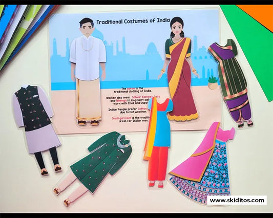 India Busy Book Printable for Toddlers & Preschoolers – 11 Topics, Hands-on Activities