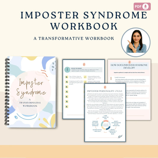 Imposter Syndrome Workbook – Printable Guide to Overcome Self-Doubt, Build Confidence & Embrace Your Success