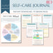 Self-Care Journal – 70-Page Printable Wellness Planner with Self-Care Wheel & Guided Prompts