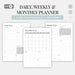 Daily, Weekly, and Monthly Planner Printable Set – Stay Organized and Productive 🖊️✨