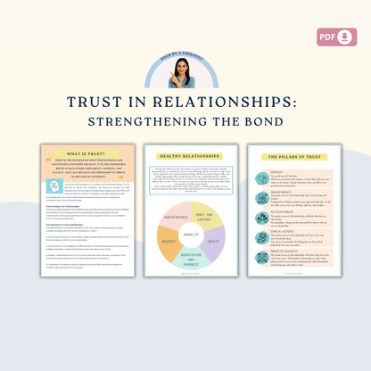 Pillars of Trust Workbook – Printable Couples Counseling & Relationship Therapy Guide to Rebuild and Strengthen Trust