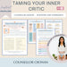 Inner Critic Workbook – 28 Printable Pages to Silence Self-Doubt, Reframe Negative Thoughts & Build Self-Compassion