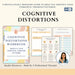 Cognitive Distortions Workbook – 38 Printable Pages to Identify, Challenge & Reframe Unhelpful Thinking Patterns