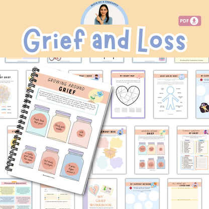 The Grief Toolkit for Kids & Teens | 140+ Printable Resources | Support Through Loss & Healing | Ages 6–15