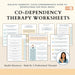 Breaking Free: Co-Dependency Workbook – 12 Printable Fillable Worksheets for Self-Reflection, Boundaries & Relationship Healing