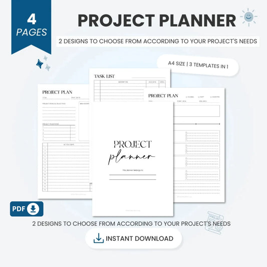 Project Planner Printable – Your Productivity Power Tool 🖊️✨