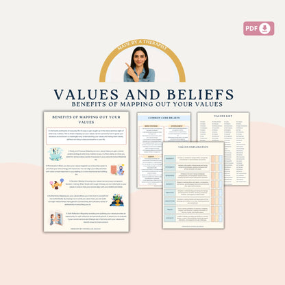 Values and Beliefs Workbook – Map Your Core and Live Authentically