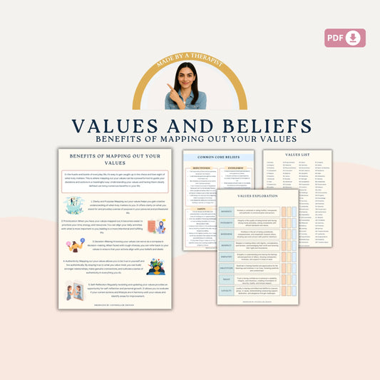 Values and Beliefs Workbook – Map Your Core and Live Authentically