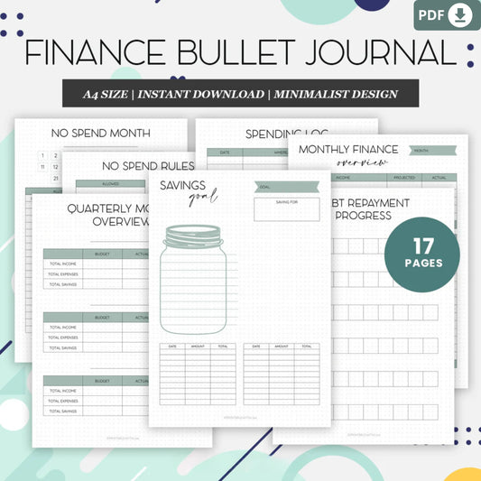 Bullet Journal – Finance & Savings Printable Planner 💰✨