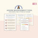 Anger Management Workbook – Printable Emotional Regulation & Self-Control Worksheets | The Four Types of Anger & Coping Tools