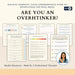 Overthinking Workbook – Printable Wellness Kit for Personal Growth, Mindfulness & Decision-Making Confidence