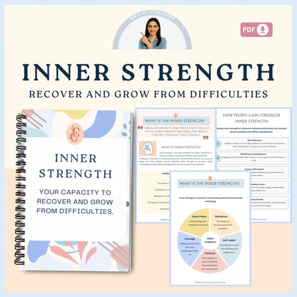 Inner Strength Worksheets – 36 Printable Pages to Build Confidence, Resilience, and Self-Awareness