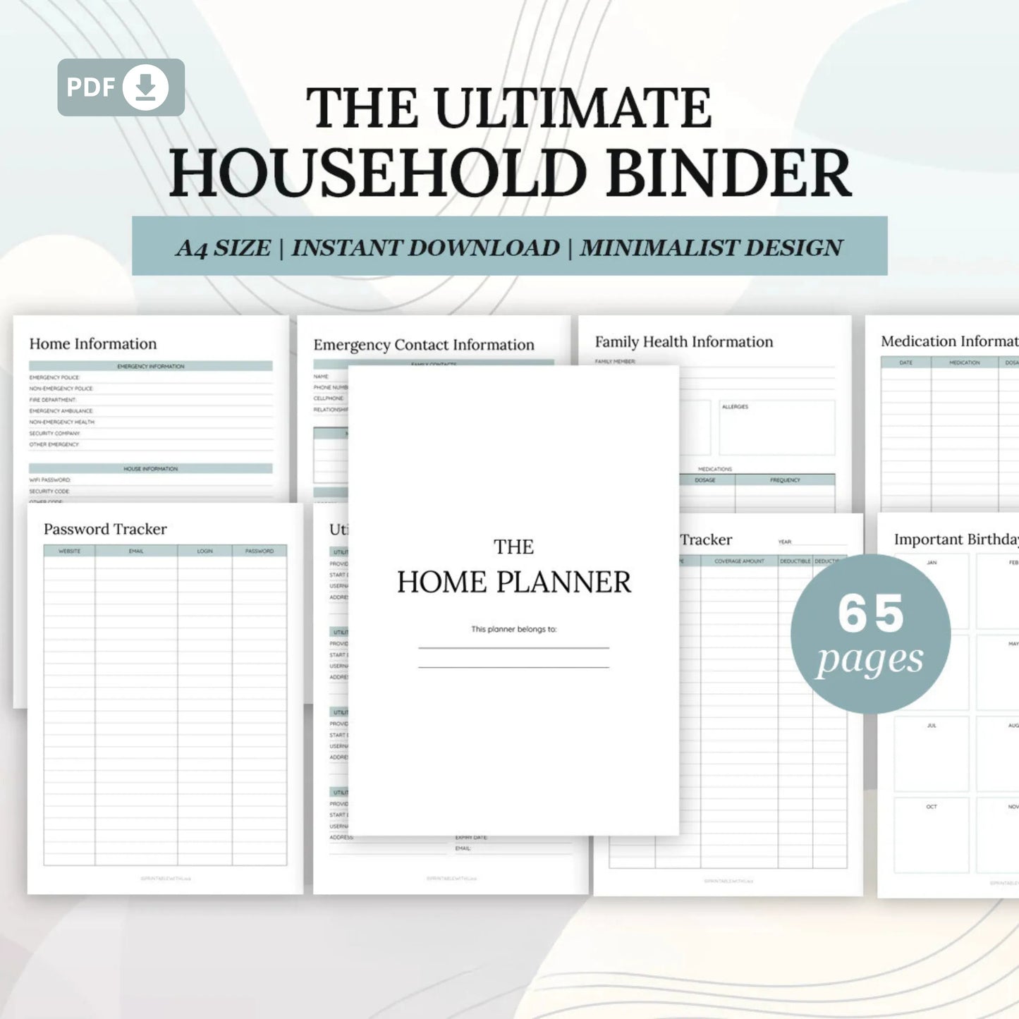 Household Binder Printable – The Ultimate Home Management Planner 🏠✨