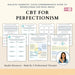 Perfectionism CBT Workbook – Printable Magic Triangle Worksheets for Thought Reframing, Emotional Balance & Healthy Goal Setting