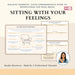 Sitting With Your Feelings – Printable Emotional Awareness & Regulation Worksheets