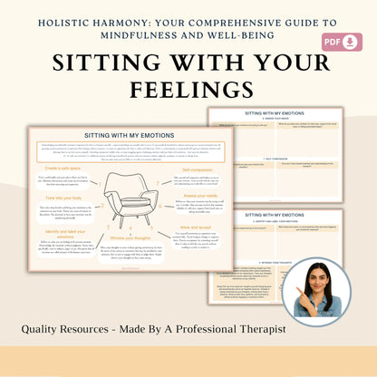 Sitting With Your Feelings – Printable Emotional Awareness & Regulation Worksheets