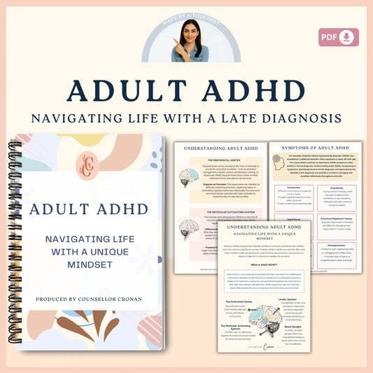 ADHD Workbook for Teens & Adults – Printable Focus, Emotional Regulation & Executive Functioning Toolkit