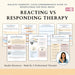 Responding vs Reacting Worksheets – Printable Conflict Resolution & Emotional Awareness Tools