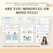 Mindful vs Mind Full Workbook – 22 Printable Pages for Mindfulness, Self-Reflection & Daily Awareness
