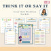 Think It or Say It: The Social Filter Workbook