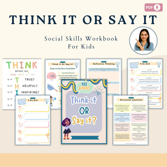 Think It or Say It: The Social Filter Workbook