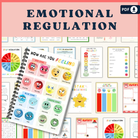 The Kids Ultimate Mental Well-Being Kit – Printable Emotional Regulation & Therapy Workbook Set