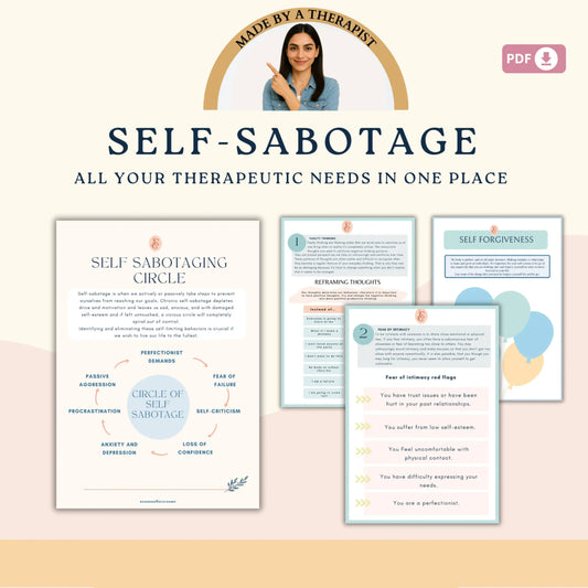 Self-Love Therapy Bundle – 8 Printable Healing Workbooks for Confidence, Inner Peace & Emotional Growth