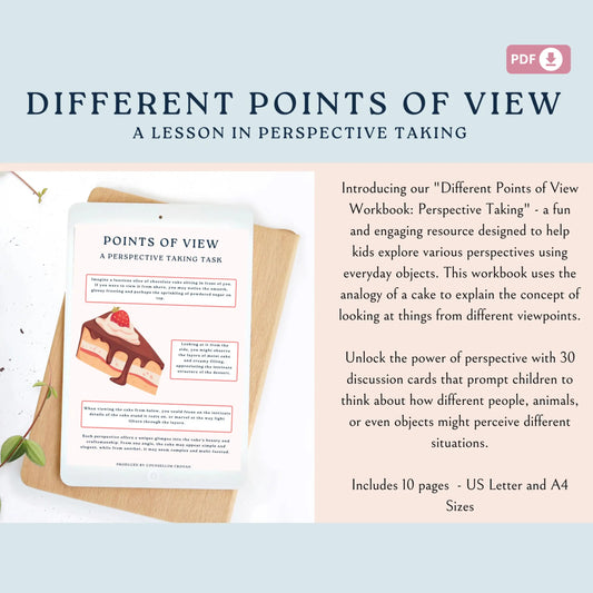 Point of View Workbook – Printable Perspective-Taking Activities & Discussion Cards for Kids
