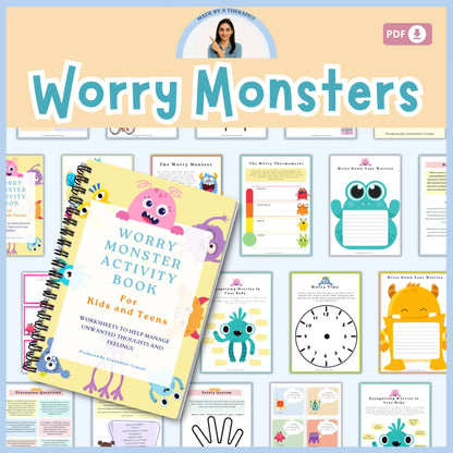 Worry Monsters – Anxiety Coping Skill Tool for Kids