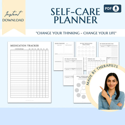 Ultimate ADHD Planner Bundle – Comprehensive ADHD Journal for Productivity, Life Management, and Self-Care