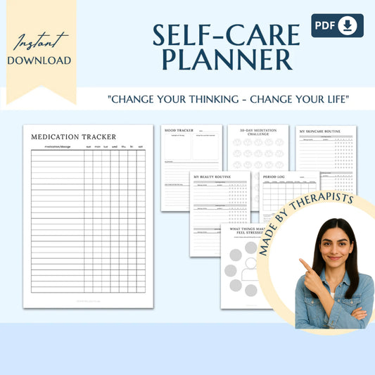 Ultimate ADHD Planner Bundle – Comprehensive ADHD Journal for Productivity, Life Management, and Self-Care