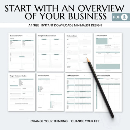 2025 Business Planner Printable Bundle – The Ultimate Tool for Small Business Success 📈✨
