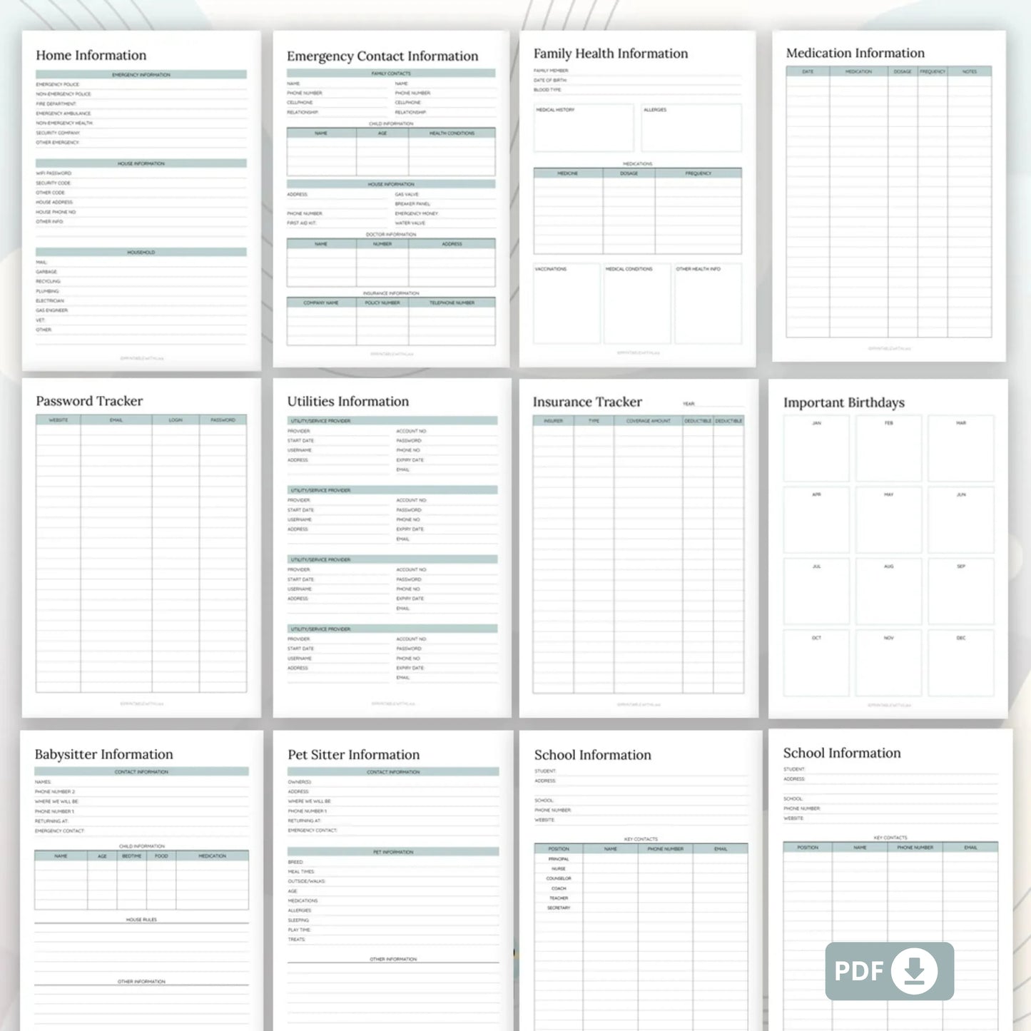 Household Binder Printable – The Ultimate Home Management Planner 🏠✨