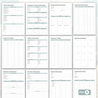 Household Binder Printable – The Ultimate Home Management Planner 🏠✨